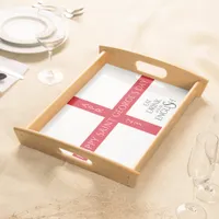 Eat Drink and Be English St George's Cross Flag Serving Tray