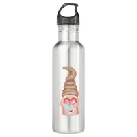 Cute Love Gnomes Valentines Holiday   Stainless Steel Water Bottle