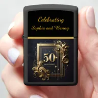 Timeless Gold: 50-Year Commemoration Zippo Lighter