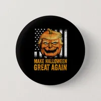 Funny Usa Trumpkin Make Halloween Great Again Button