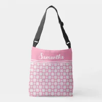 Any Name Cute Floral Daisy Pattern All-Over Print  Crossbody Bag