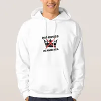 No Kings In America Anti Essential Retro Style Hoodie