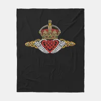 Skeleton Claddagh Color Fleece Blanket