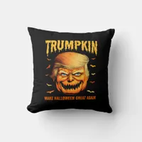 Funny Usa Pumpkin Trumpkin Make Halloween Great Ag Throw Pillow