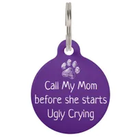 Funny Personalized Pet Dog Name Tags Cute Puppy