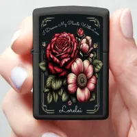 Elegant Floral Statement  Zippo Lighter