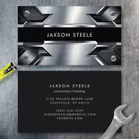  Modern Steel Industrial Rivet Metal  Business Card