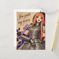 Funny You Grate My Nerves Cheese Grater Fantasy  Postcard