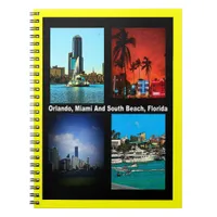 Orlando, Miami, South Beach Collage Notebook