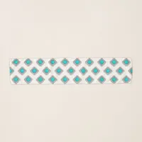 Southwest Turquoise Geometric Stone Pattern Scarf