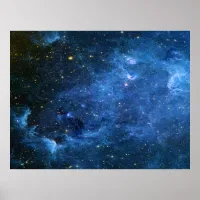 North America Nebula Infrared Blue Value Poster