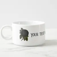 Vintage Gothic Black Roses Bowl