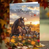 Happy Birthday Daughter | Horse Themed Card