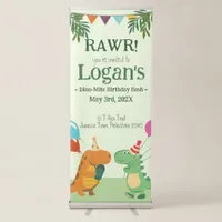 Personalized Dinosaur for Kids Birthday Party Retractable Banner