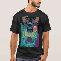 Colorful Year of the Rabbit 08 AI Art T-Shirt