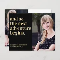 BUDGET Next Adventure Graduation Invitation