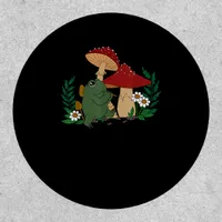 Cute Frog Playing Flute Cottagecore  Goblincore Ae Patch