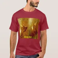 Shine On Me German Shepherd Black Tan Two Views T-Shirt