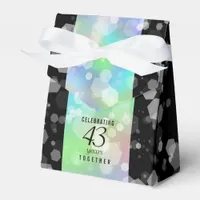 Elegant 43rd Opal Wedding Anniversary Celebration Favor Boxes