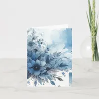 Watercolor Ephemera Vintage Blank Note Card