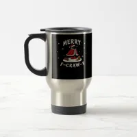F-Craw-F Crow Christmas F-Caw-F Raven Christmas Cl Travel Mug