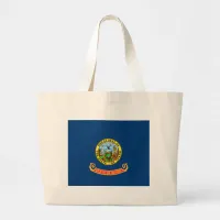 Idaho State Flag Large Tote Bag