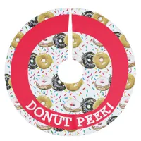 Donut Peek Christmas Tree Skirt