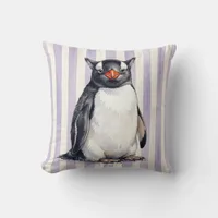 Watercolor Gentoo Penguin Pillow Cover