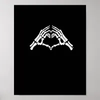 Skeleton Heart And Hands Sign