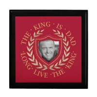 The King is Dad Photo Template ID181 Keepsake Box