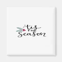 Tis The Season Retro Classic Design Magnet