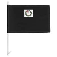 Tis The Season Christmas Wreath Car Flag