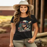 Shades of Strength  Cool Baseball Sister T-Shirt