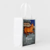 Taurus the Bull Zodiac Sign Birthday Party Grocery Bag