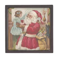 Vintage Santa Jewelry Box