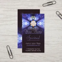 Spiritual Light Fractal w/ Logo Business Card