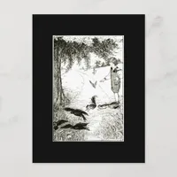 THE SQUIRRELS CHASED THE CROWS POSTCARD