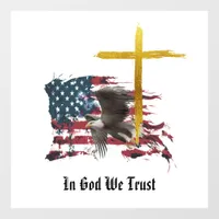 *~* Christian Patriotic Eagle  Flag  Veteran AP16 Window Cling