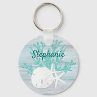 Beach Coastal Personalized Keychain