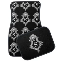 S Monogram Initial Set of Car Mats