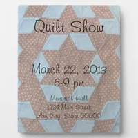 Easle - Quilt Show Announcement Plaque