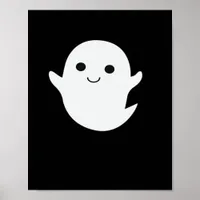 Cute Little Boo Fitted Poster