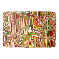 Retro Bubbles   Bath Mat