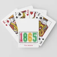 Personalized Juneteenth - Black History  Poker Cards