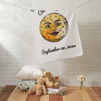 Over the Moon Baby Shower Celebration Baby Blanket