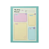 Colorful Pastel Kawaii Cute Daily Planner Notepad