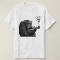 Funny Smoking Macho Gorilla Humorous Monkey  T-Shirt