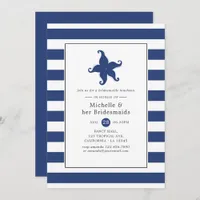 Nautical Bridesmaids Luncheon Invitation