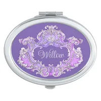 Romantic,Feminine,Personalized Compact Mirror