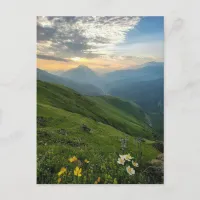 Majestic Dawn in the Russian Highlands Postcard